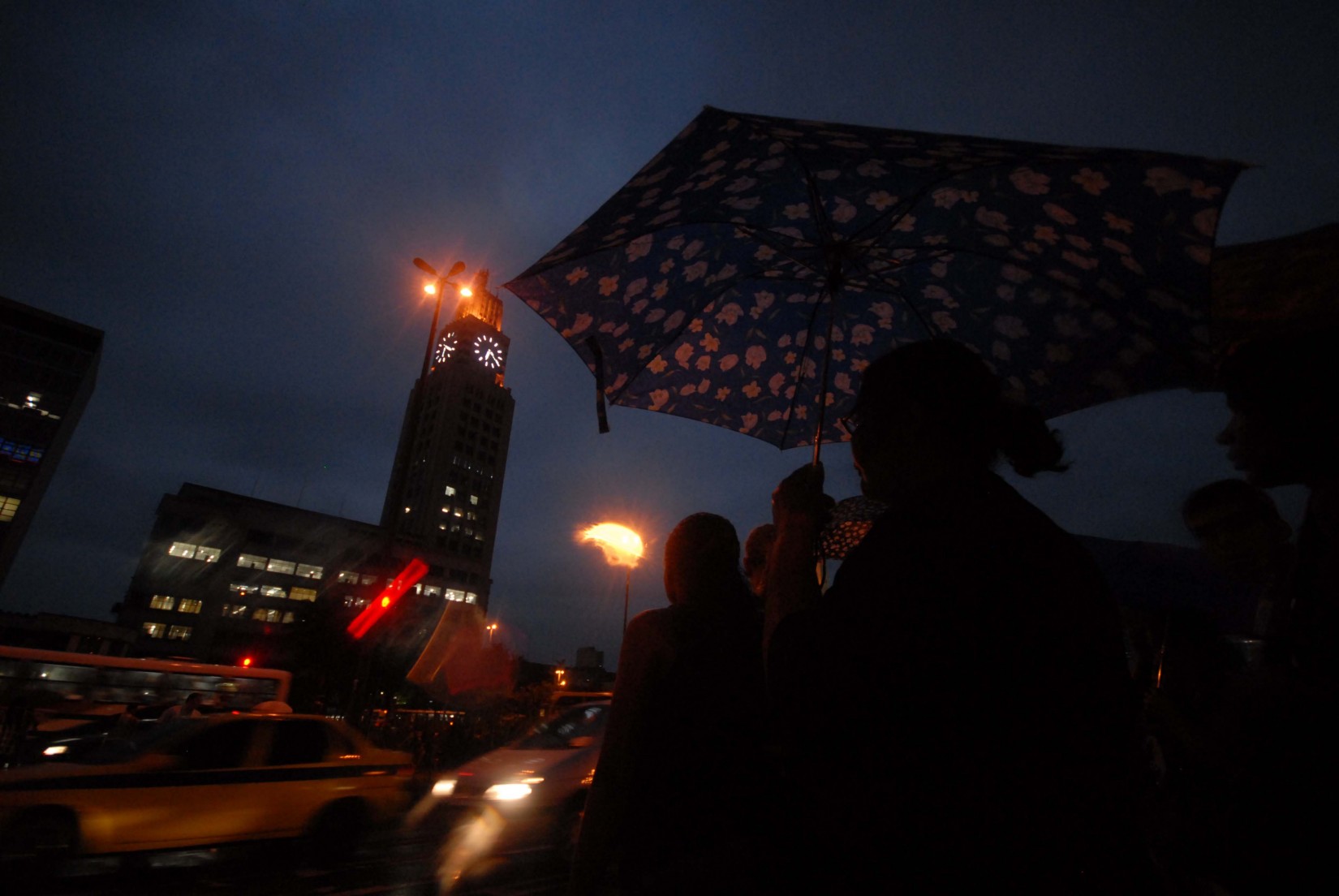 Chuva na central